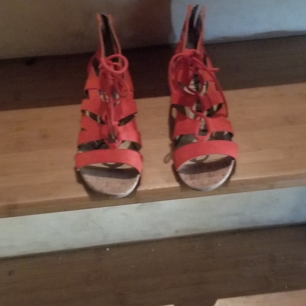 Red sandals